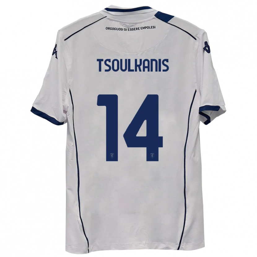 Danxen Mujer Camiseta Konstantinos Tsoulkanis #14 Azul Marino Oscuro 2ª Equipación 2025/26 La Camisa México