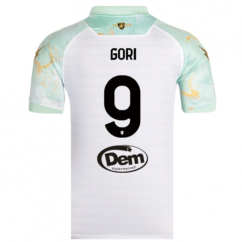 Danxen Mujer Camiseta Lorenzo Gori #9 Blanco Negro 2ª Equipación 2025/26 La Camisa México