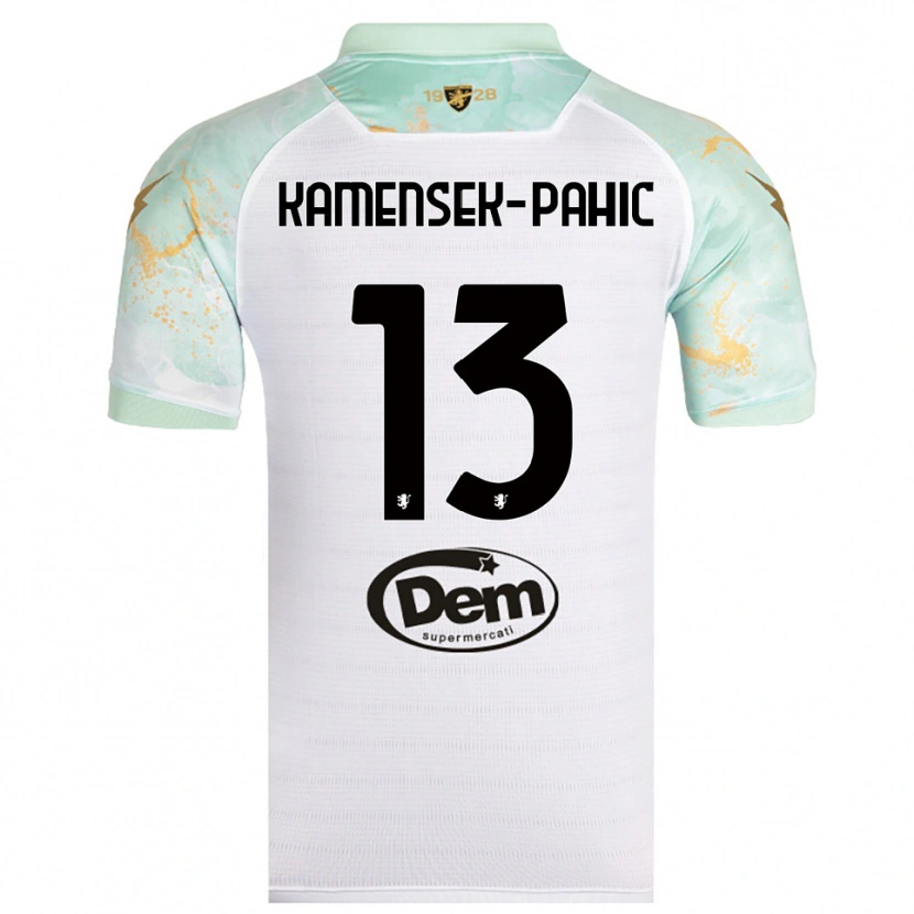 Danxen Mujer Camiseta Matjaz Kamensek-Pahic #13 Blanco Negro 2ª Equipación 2025/26 La Camisa México