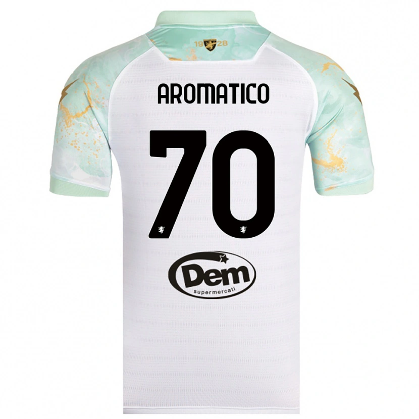 Danxen Mujer Camiseta Raul Aromatico #70 Blanco Negro 2ª Equipación 2025/26 La Camisa México