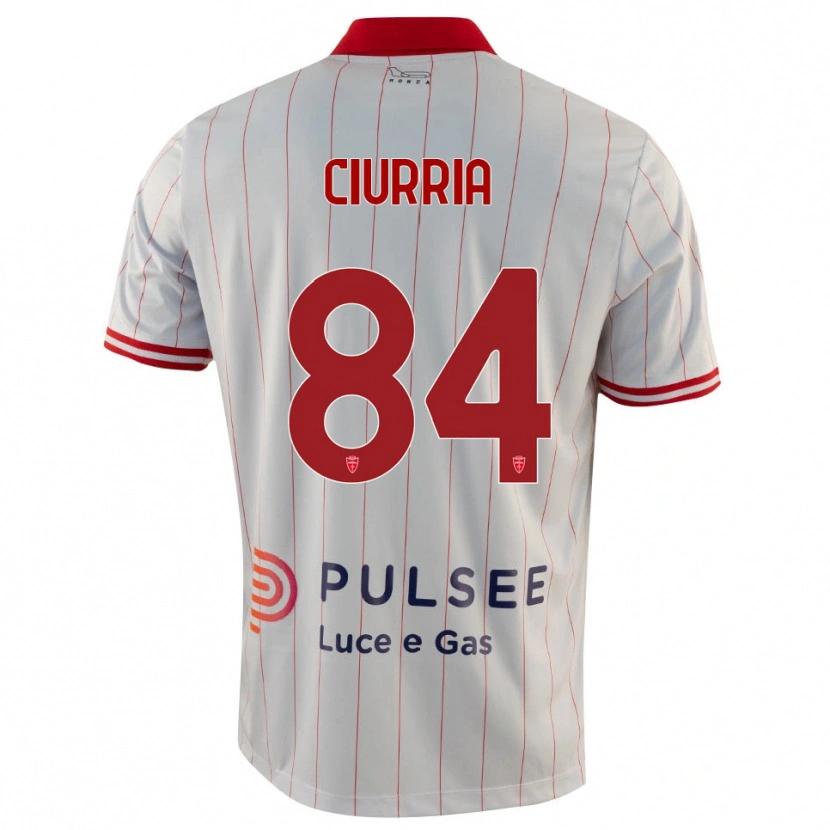 Danxen Mujer Camiseta Patrick Ciurria #84 Blanco Rojo Azul 2ª Equipación 2025/26 La Camisa México