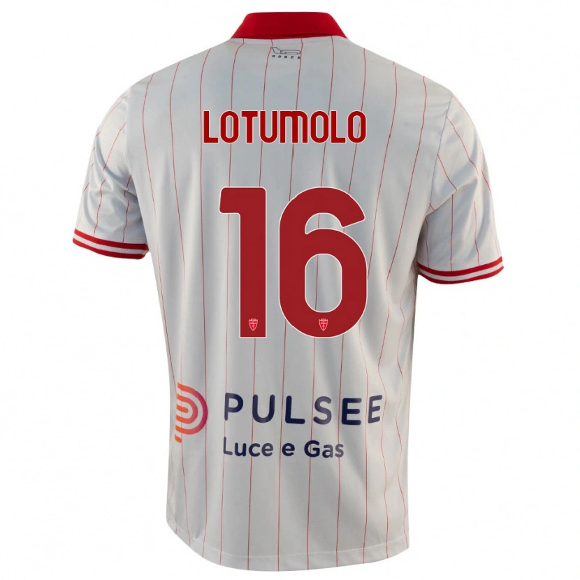 Danxen Mujer Camiseta Matteo Lotumolo #16 Blanco Rojo Azul 2ª Equipación 2025/26 La Camisa México