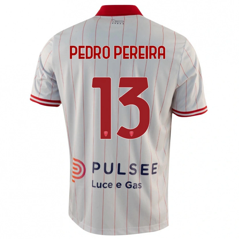 Danxen Mujer Camiseta Pedro Pereira #13 Blanco Rojo Azul 2ª Equipación 2025/26 La Camisa México
