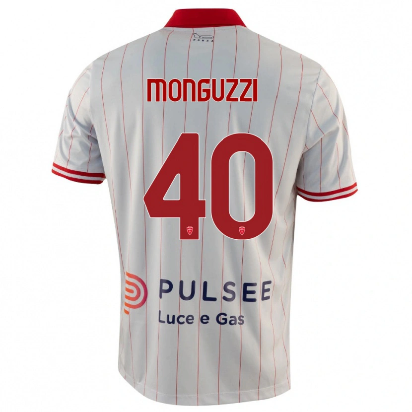 Danxen Mujer Camiseta Filippo Monguzzi #40 Blanco Rojo Azul 2ª Equipación 2025/26 La Camisa México