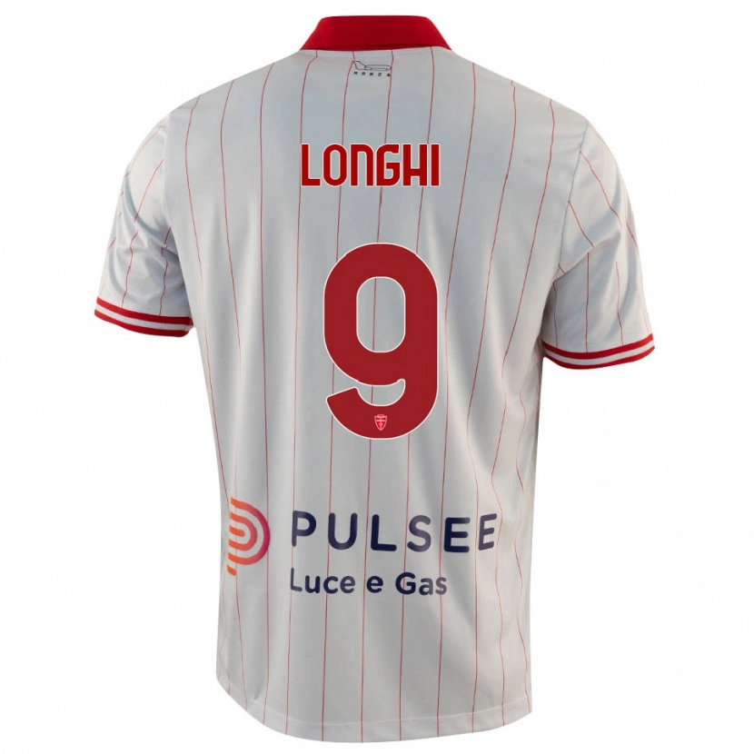 Danxen Mujer Camiseta Jordan Longhi #9 Blanco Rojo Azul 2ª Equipación 2025/26 La Camisa México