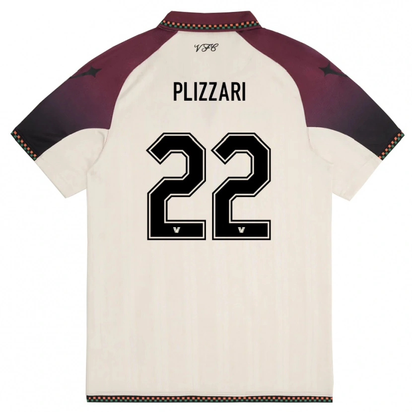 Danxen Mujer Camiseta Alessandro Plizzari #22 Crema Borgoña 2ª Equipación 2025/26 La Camisa México