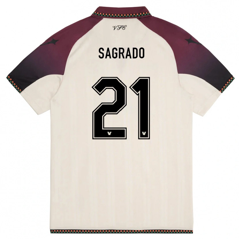 Danxen Mujer Camiseta Richie Sagrado #21 Crema Borgoña 2ª Equipación 2025/26 La Camisa México