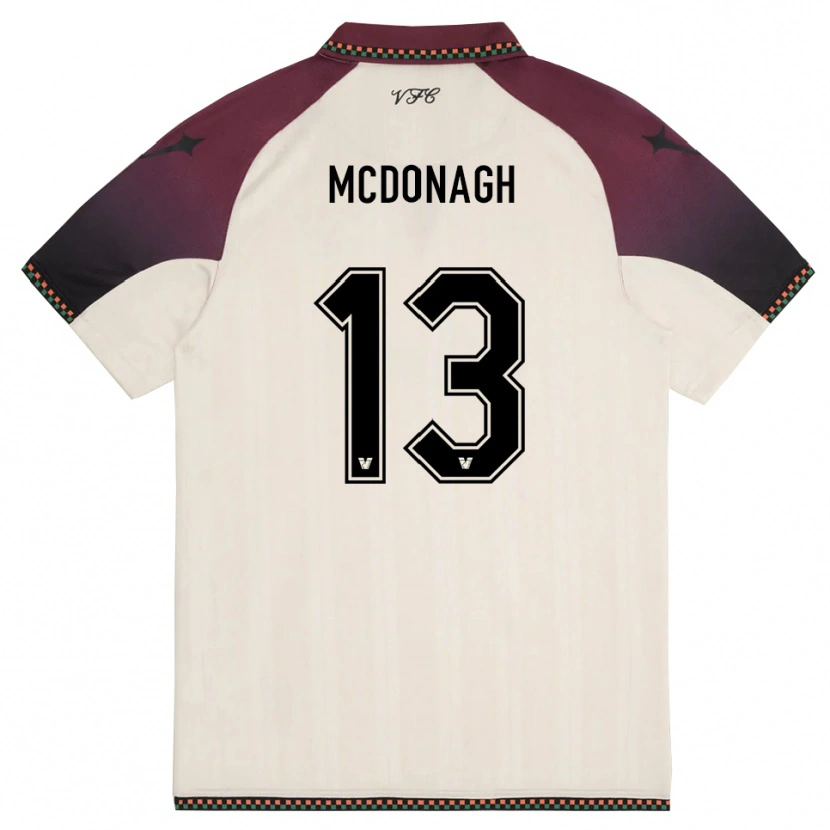 Danxen Mujer Camiseta Oisin Mcdonagh #13 Crema Borgoña 2ª Equipación 2025/26 La Camisa México