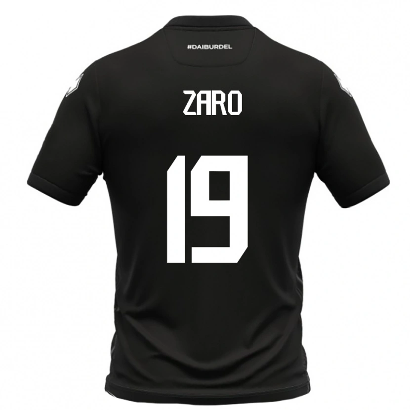 Danxen Mujer Camiseta Giovanni Zaro #19 Negro Blanco 2ª Equipación 2025/26 La Camisa México