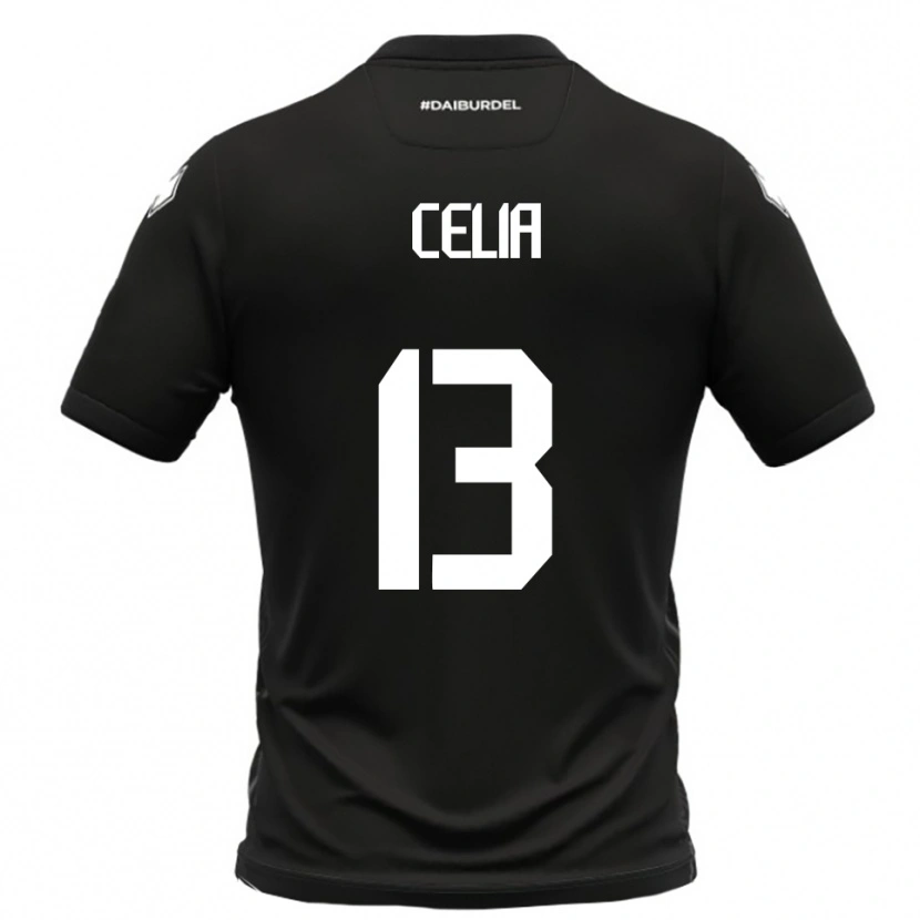 Danxen Mujer Camiseta Raffaele Celia #13 Negro Blanco 2ª Equipación 2025/26 La Camisa México