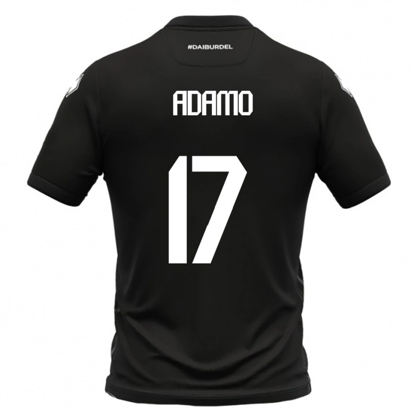 Danxen Mujer Camiseta Emanuele Adamo #17 Negro Blanco 2ª Equipación 2025/26 La Camisa México