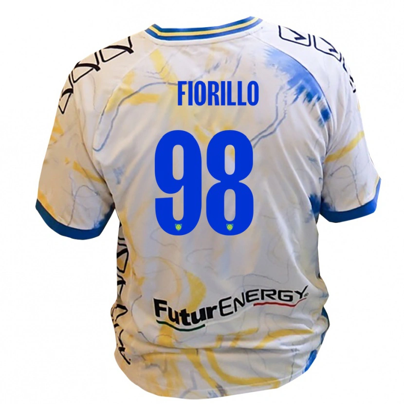 Danxen Mujer Camiseta Vincenzo Fiorillo #98 Blanco Amarillo Azul 2ª Equipación 2025/26 La Camisa México