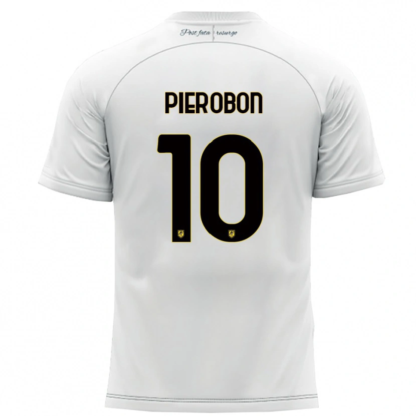 Danxen Mujer Camiseta Christian Pierobon #10 Blanco Amarillo 2ª Equipación 2025/26 La Camisa México