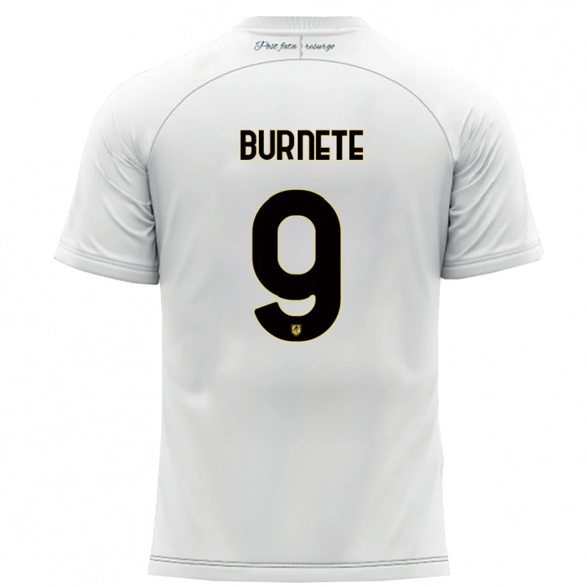 Danxen Mujer Camiseta Rareș Burnete #9 Blanco Amarillo 2ª Equipación 2025/26 La Camisa México