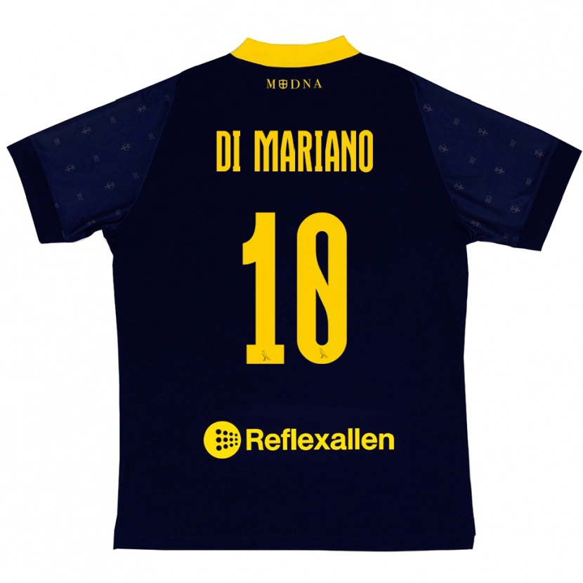 Danxen Mujer Camiseta Francesco Di Mariano #10 Marino Amarillo 2ª Equipación 2025/26 La Camisa México
