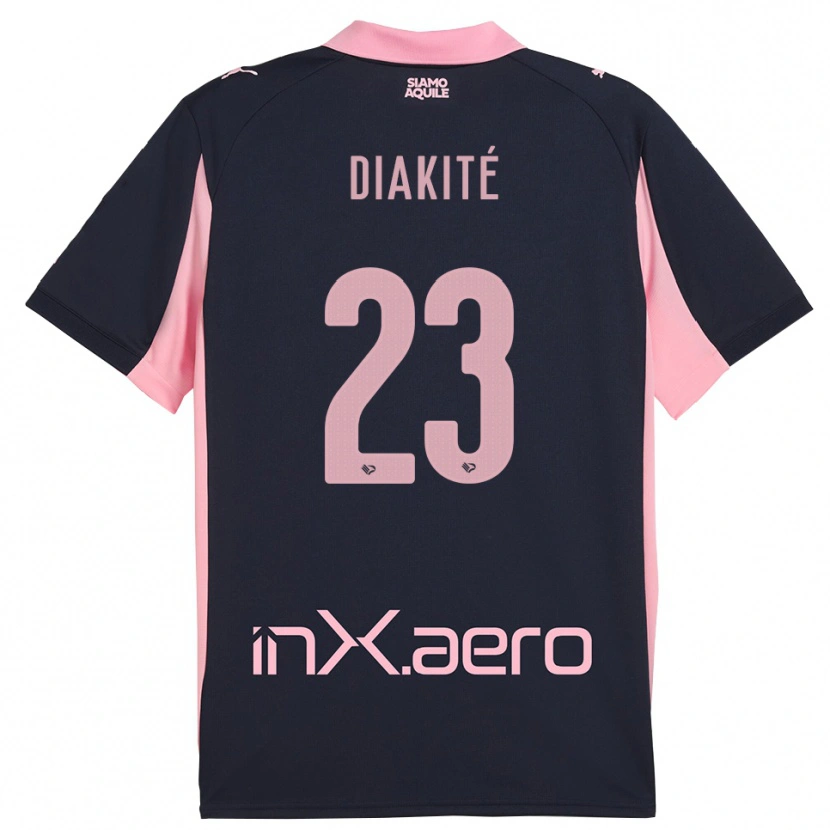 Danxen Mujer Camiseta Salim Diakité #23 Marino Rosa 2ª Equipación 2025/26 La Camisa México