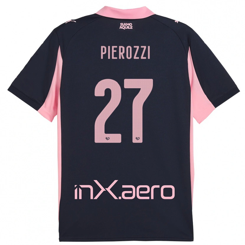 Danxen Mujer Camiseta Niccolò Pierozzi #27 Marino Rosa 2ª Equipación 2025/26 La Camisa México