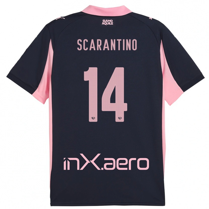 Danxen Mujer Camiseta Giorgio Scarantino #14 Marino Rosa 2ª Equipación 2025/26 La Camisa México