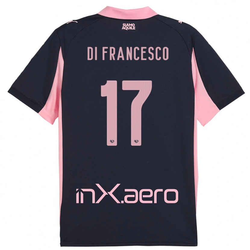 Danxen Mujer Camiseta Federico Di Francesco #17 Marino Rosa 2ª Equipación 2025/26 La Camisa México