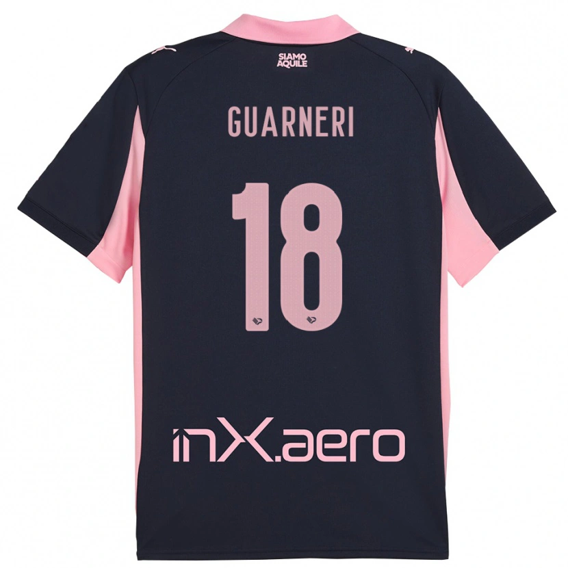 Danxen Mujer Camiseta Davide Guarneri #18 Marino Rosa 2ª Equipación 2025/26 La Camisa México