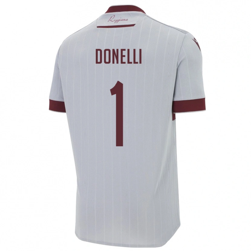 Danxen Mujer Camiseta Matteo Donelli #1 Borgoña Blanco 2ª Equipación 2025/26 La Camisa México