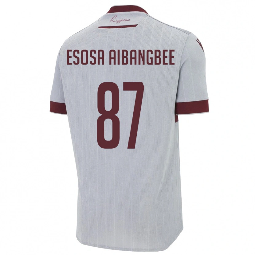 Danxen Mujer Camiseta Simon Esosa Aibangbee #87 Borgoña Blanco 2ª Equipación 2025/26 La Camisa México