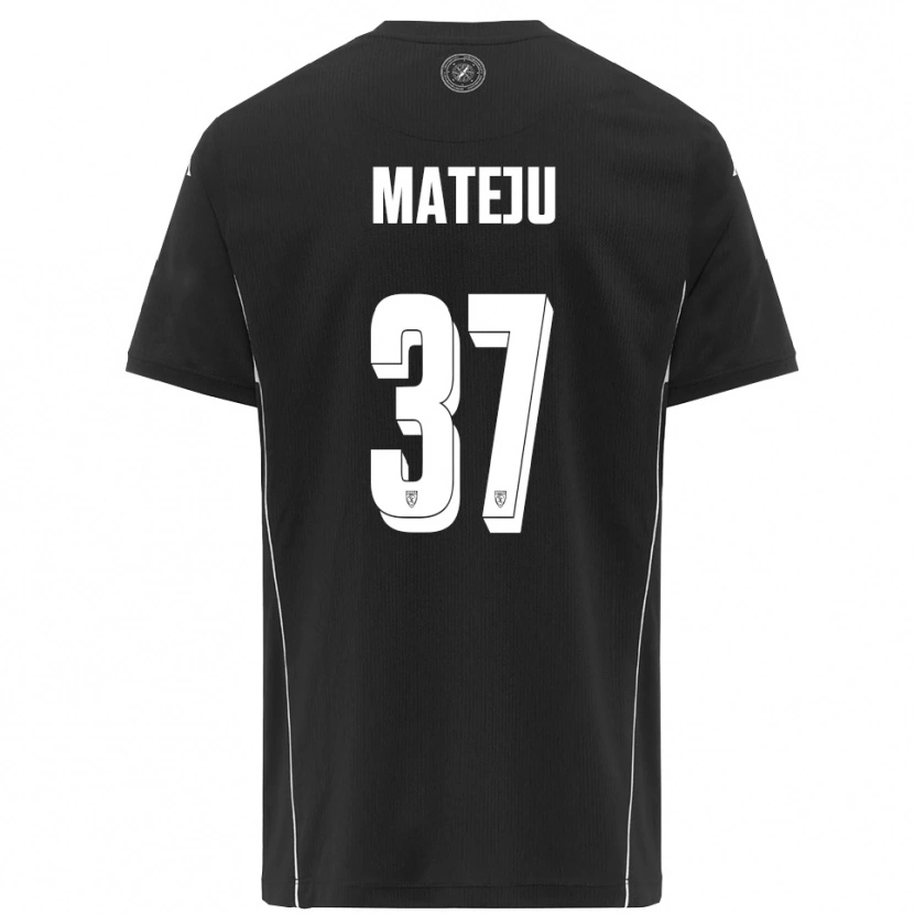 Danxen Mujer Camiseta Ales Mateju #37 Negro Blanco 2ª Equipación 2025/26 La Camisa México