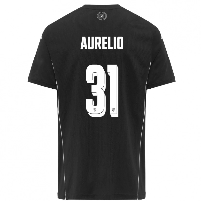 Danxen Mujer Camiseta Giuseppe Aurelio #31 Negro Blanco 2ª Equipación 2025/26 La Camisa México