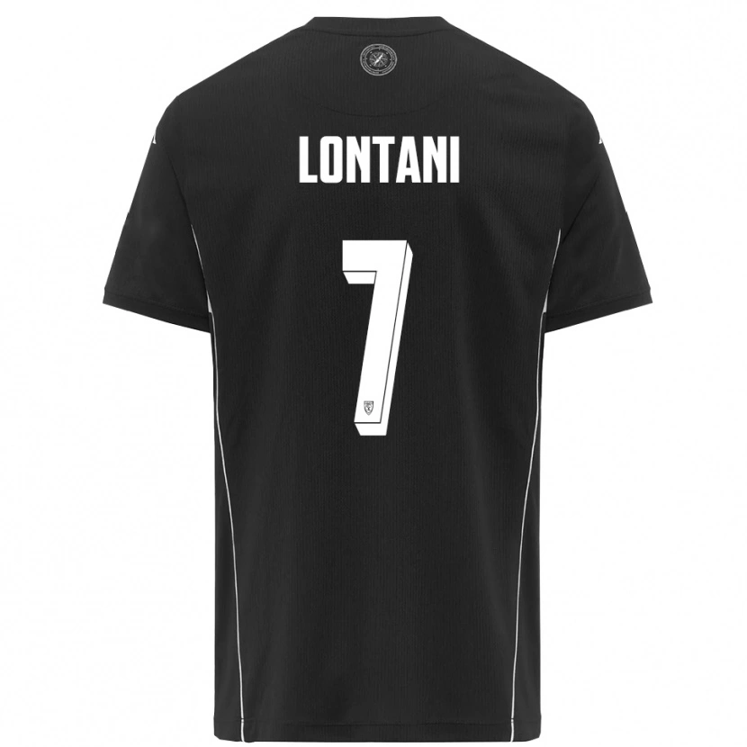 Danxen Mujer Camiseta Matteo Lontani #7 Negro Blanco 2ª Equipación 2025/26 La Camisa México