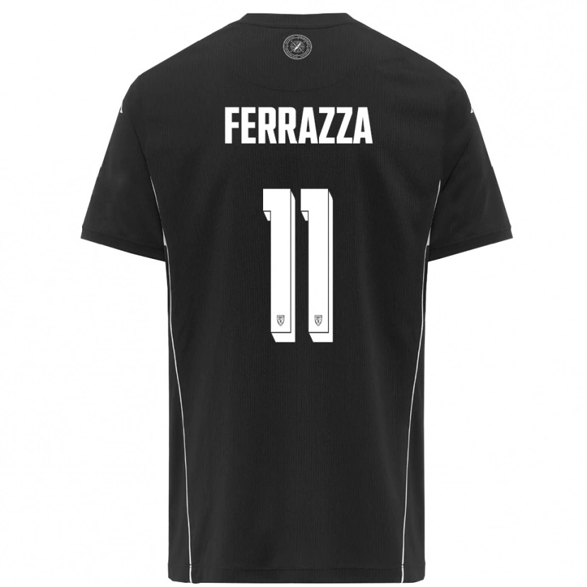 Danxen Mujer Camiseta Diego Ferrazza #11 Negro Blanco 2ª Equipación 2025/26 La Camisa México