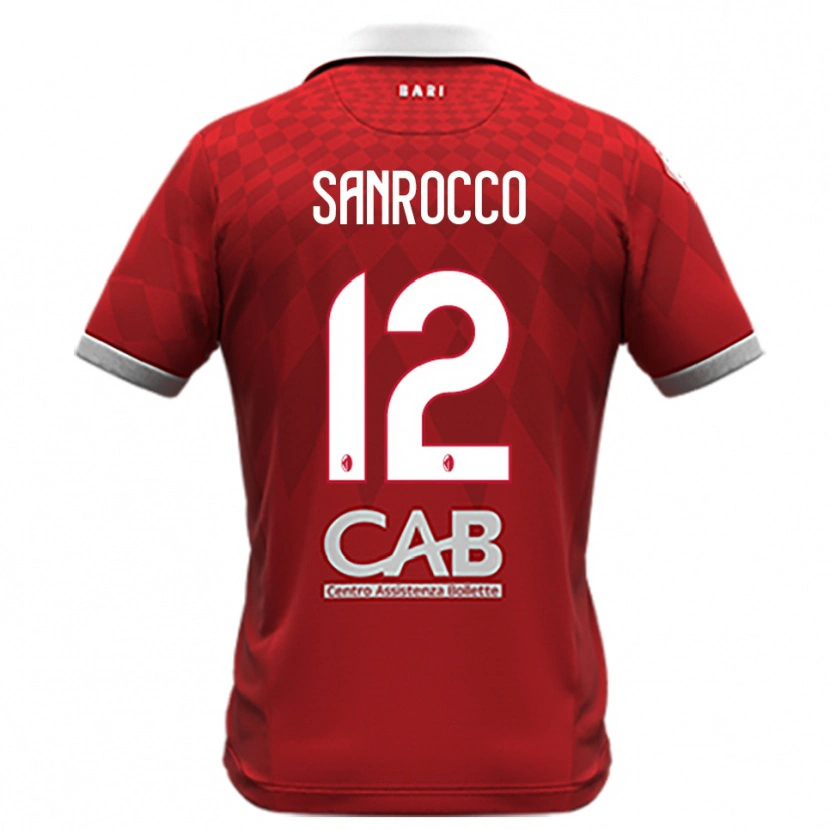 Danxen Mujer Camiseta Michele Sanrocco #12 Rojo Blanco 2ª Equipación 2025/26 La Camisa México