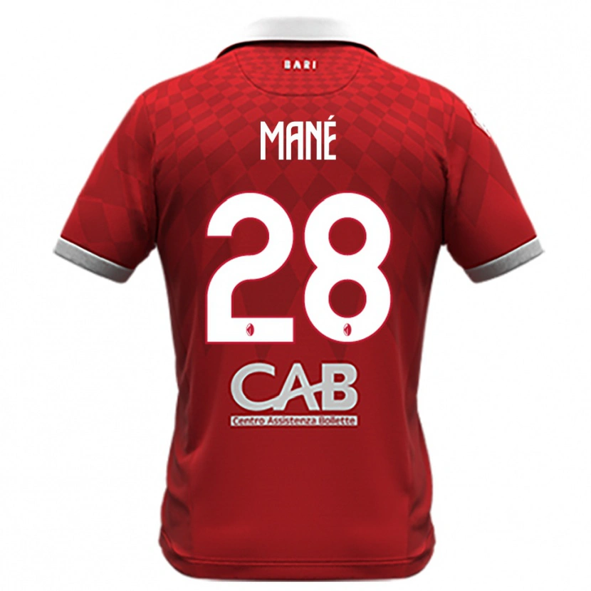 Danxen Mujer Camiseta Moussa Mané #28 Rojo Blanco 2ª Equipación 2025/26 La Camisa México