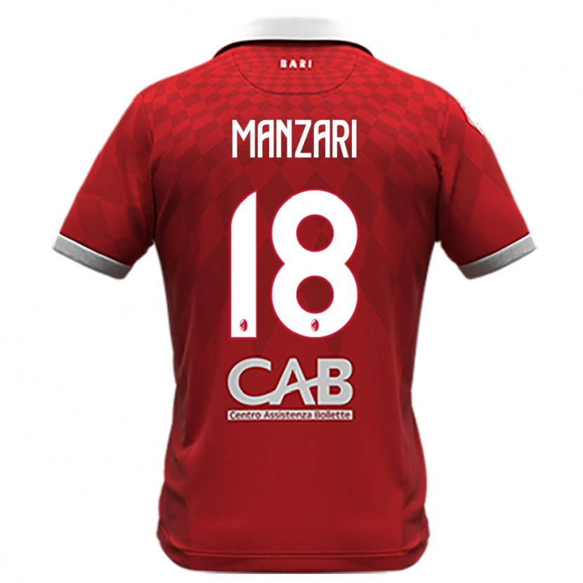 Danxen Mujer Camiseta Giacomo Manzari #18 Rojo Blanco 2ª Equipación 2025/26 La Camisa México