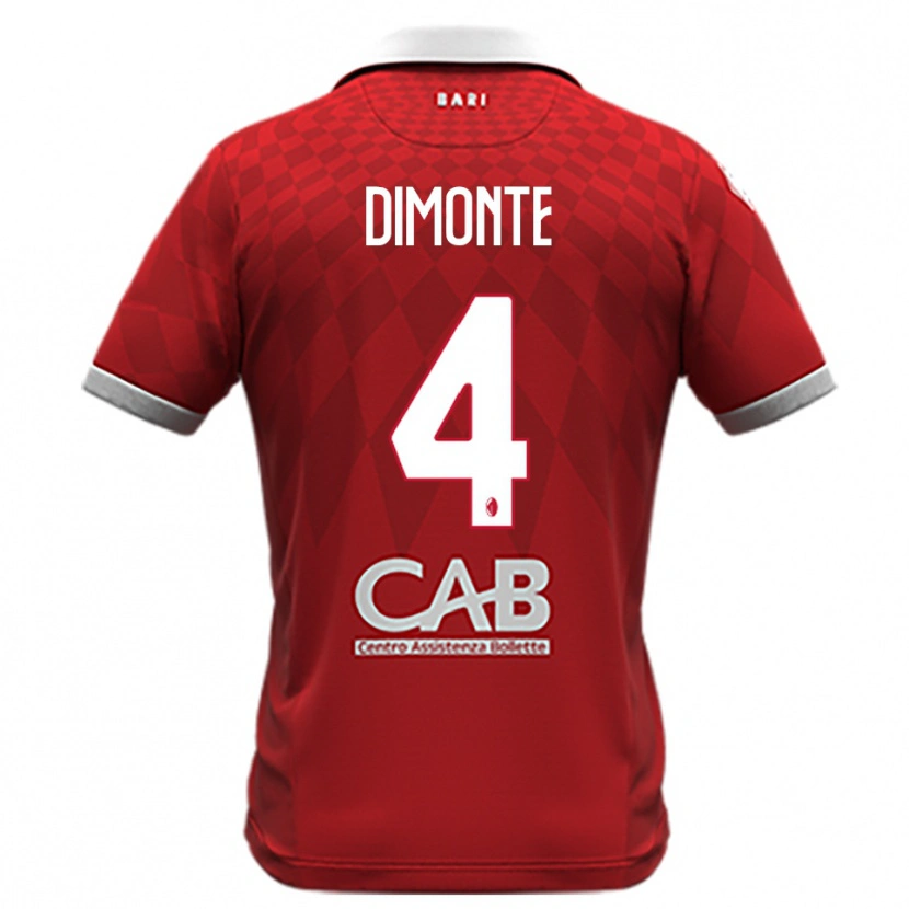 Danxen Mujer Camiseta Paolo Dimonte #4 Rojo Blanco 2ª Equipación 2025/26 La Camisa México