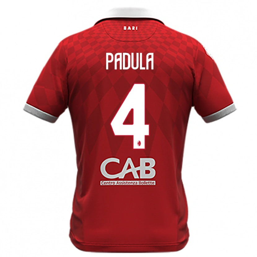 Danxen Mujer Camiseta Giuseppe Padula #4 Rojo Blanco 2ª Equipación 2025/26 La Camisa México