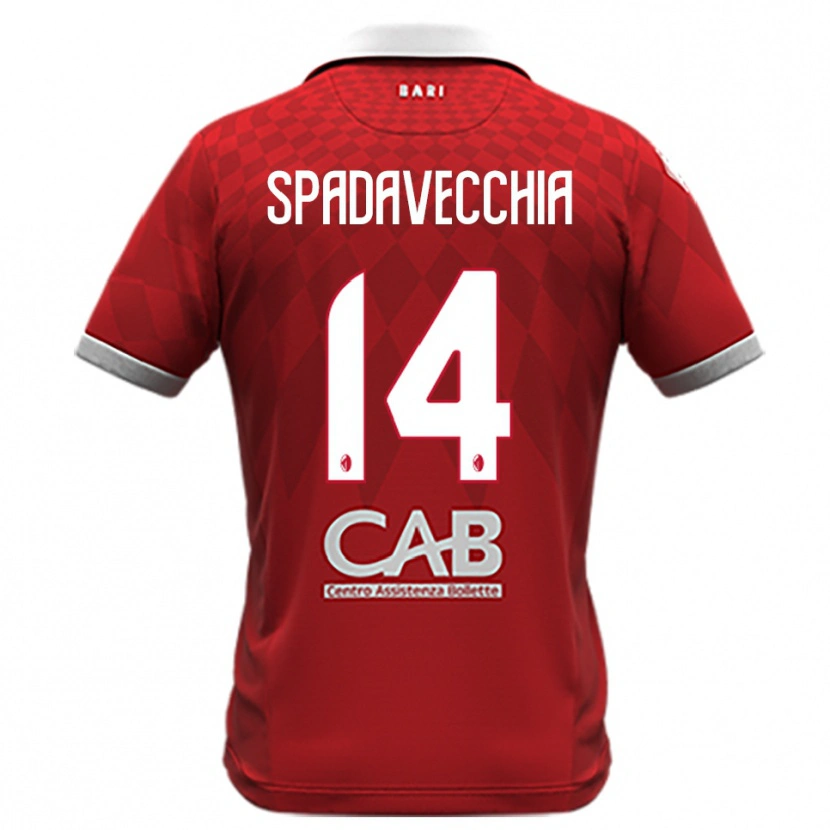 Danxen Mujer Camiseta Pantaleo Spadavecchia #14 Rojo Blanco 2ª Equipación 2025/26 La Camisa México