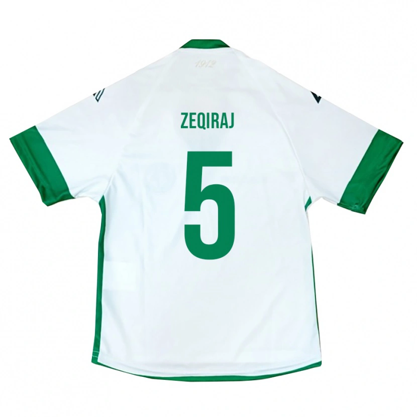 Danxen Mujer Camiseta Leon Zeqiraj #5 Blanco Verde Azul 2ª Equipación 2025/26 La Camisa México