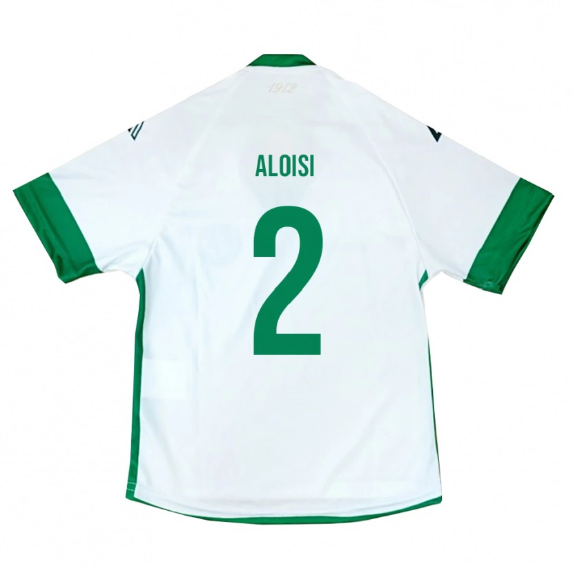 Danxen Mujer Camiseta Antonio Aloisi #2 Blanco Verde Azul 2ª Equipación 2025/26 La Camisa México
