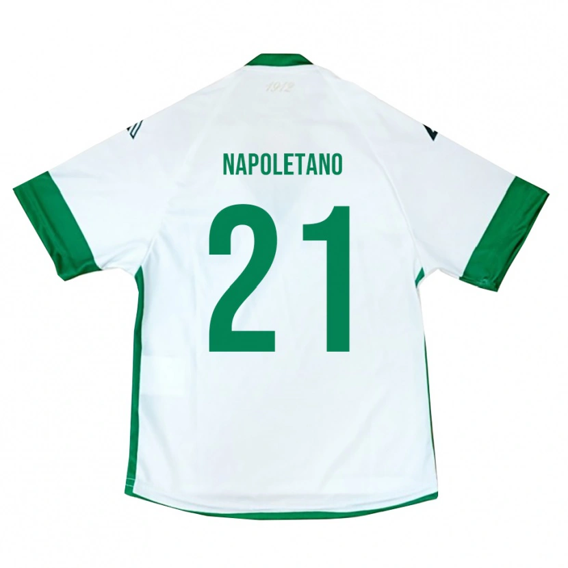 Danxen Mujer Camiseta Jordan Napoletano #21 Blanco Verde Azul 2ª Equipación 2025/26 La Camisa México