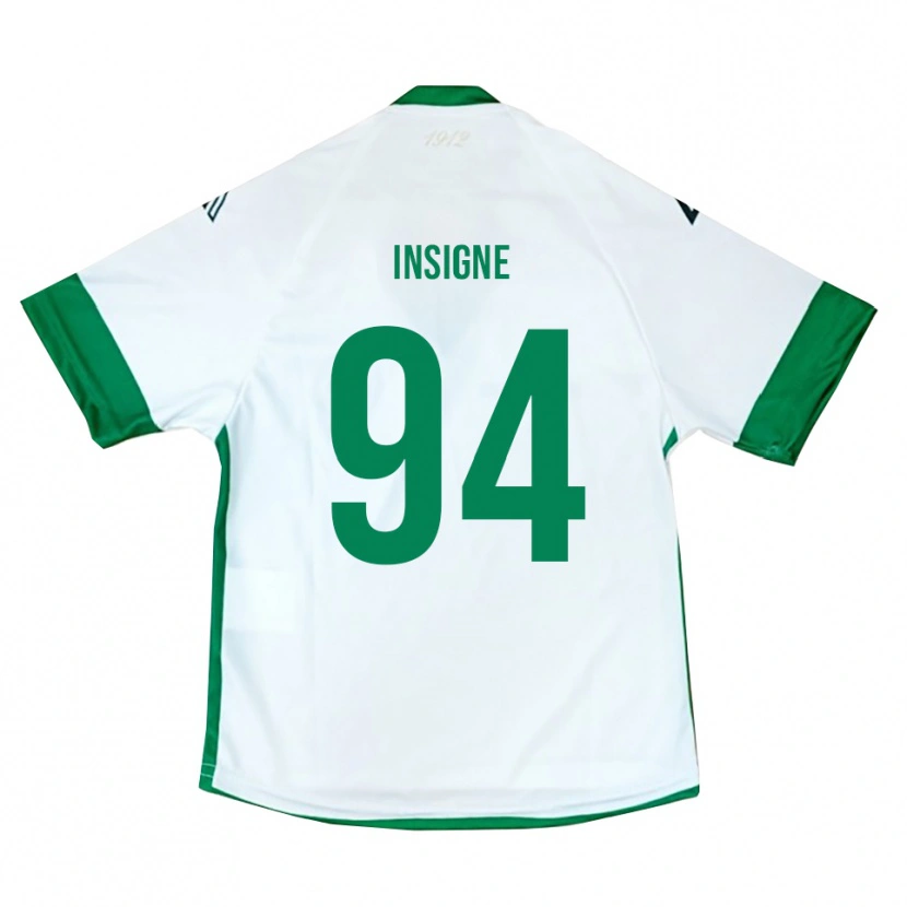Danxen Mujer Camiseta Roberto Insigne #94 Blanco Verde Azul 2ª Equipación 2025/26 La Camisa México