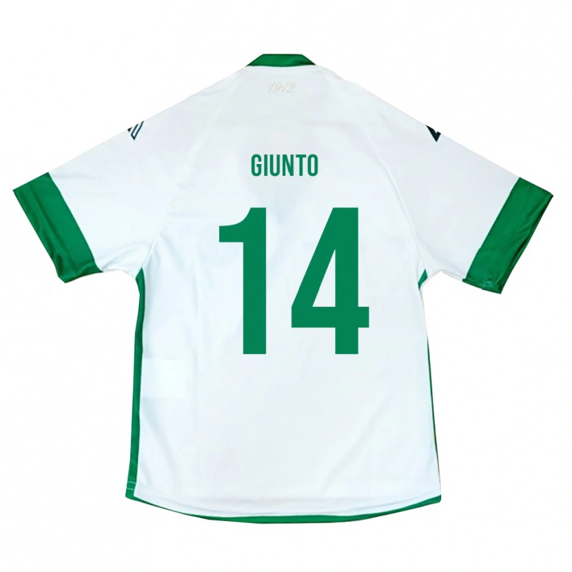 Danxen Mujer Camiseta Emanuele Giunto #14 Blanco Verde Azul 2ª Equipación 2025/26 La Camisa México
