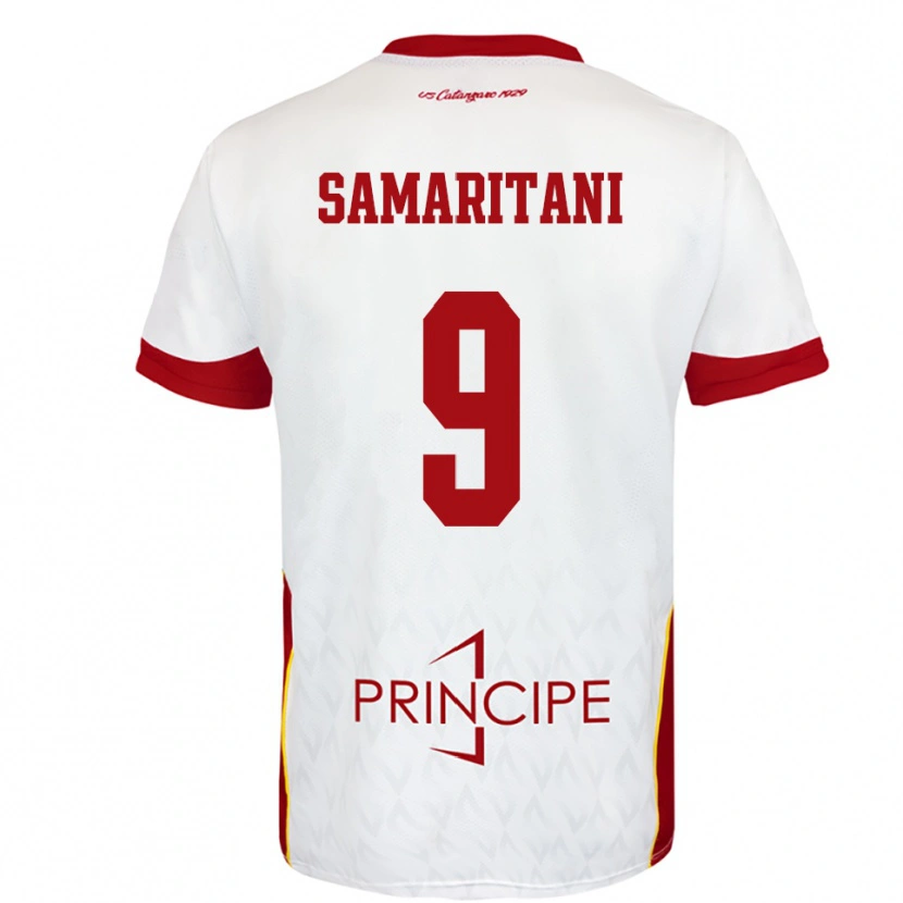 Danxen Mujer Camiseta Cristian Samaritani #9 Blanco Rojo 2ª Equipación 2025/26 La Camisa México