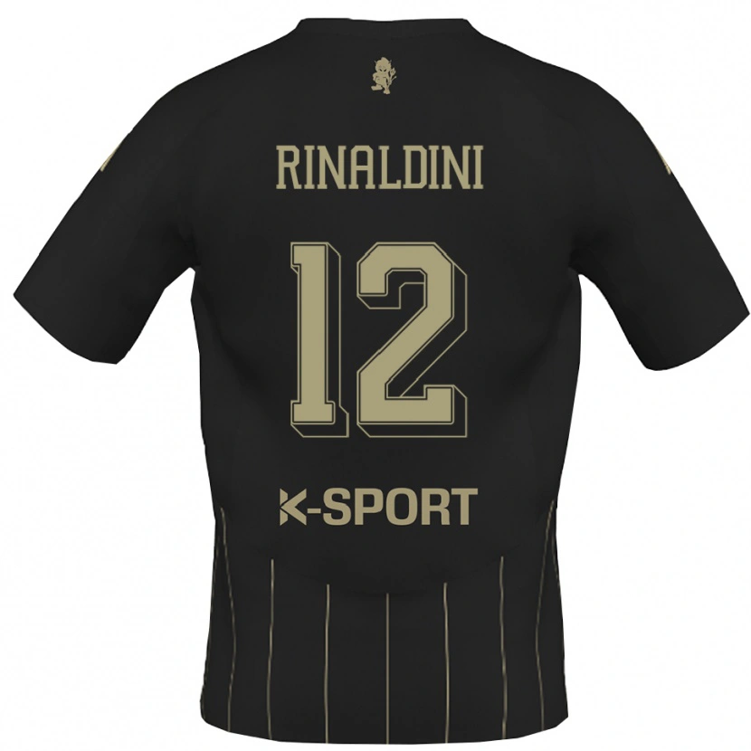 Danxen Mujer Camiseta Ruben Rinaldini #12 Gris Blanco 2ª Equipación 2025/26 La Camisa México