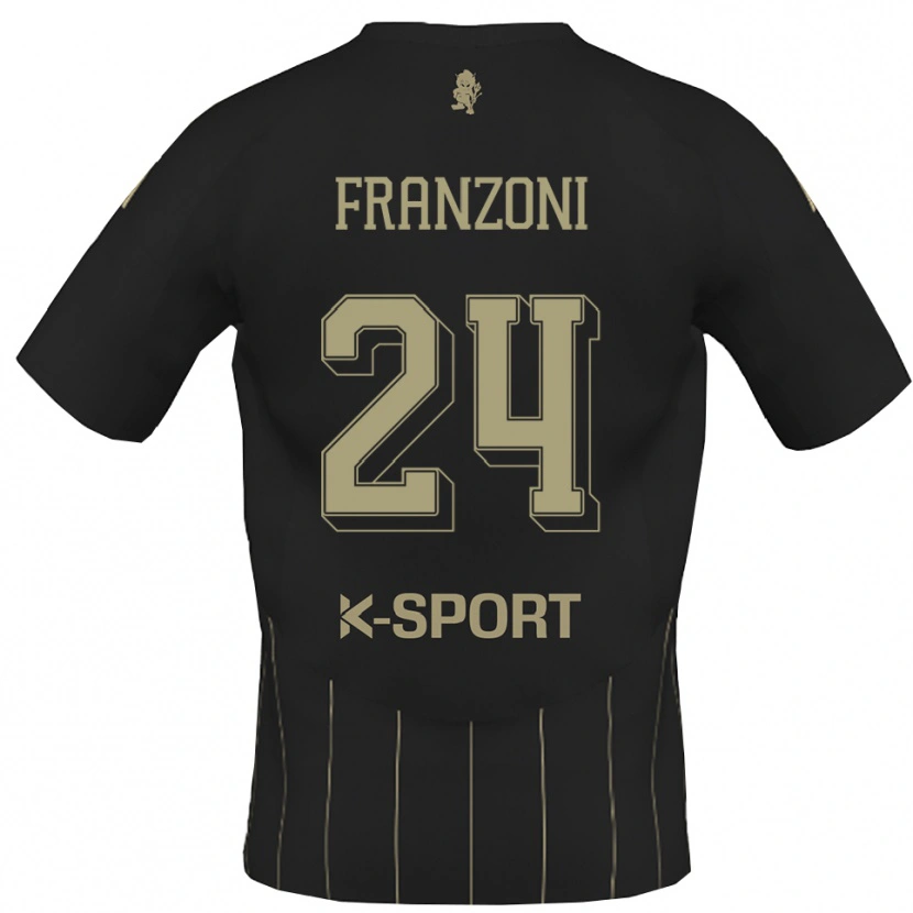 Danxen Mujer Camiseta Andrea Franzoni #24 Gris Blanco 2ª Equipación 2025/26 La Camisa México