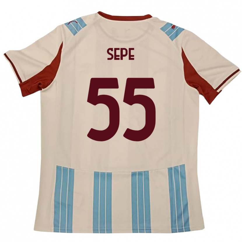 Danxen Mujer Camiseta Luigi Sepe #55 Azul Celeste Blanco 2ª Equipación 2025/26 La Camisa México