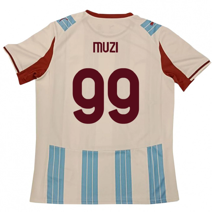 Danxen Mujer Camiseta Christian Muzi #99 Azul Celeste Blanco 2ª Equipación 2025/26 La Camisa México
