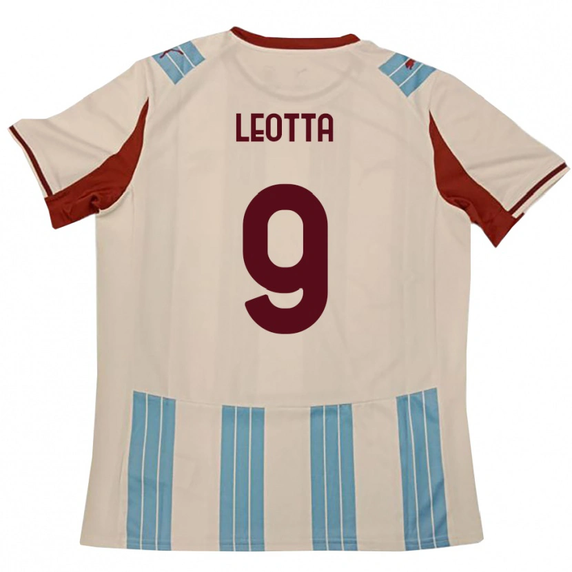 Danxen Mujer Camiseta Mario Leotta #9 Azul Celeste Blanco 2ª Equipación 2025/26 La Camisa México