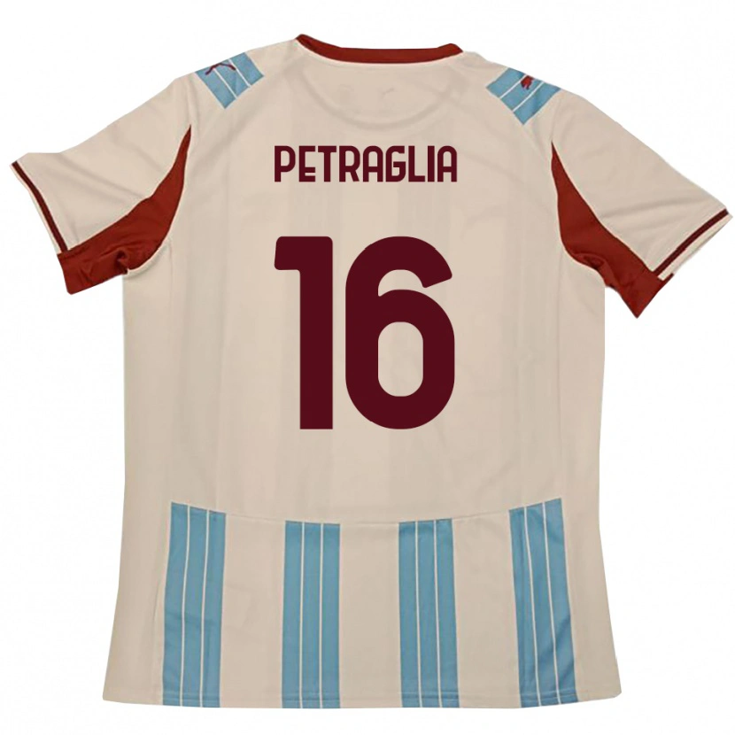 Danxen Mujer Camiseta Christian Petraglia #16 Azul Celeste Blanco 2ª Equipación 2025/26 La Camisa México
