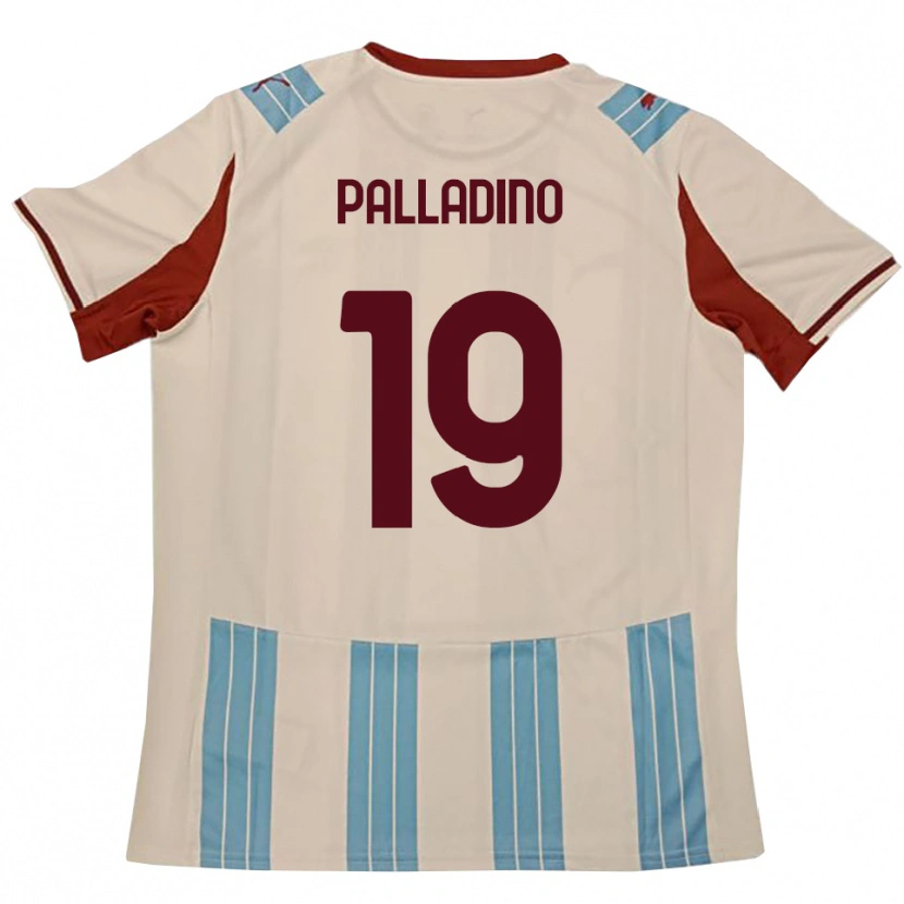 Danxen Mujer Camiseta Alfonso Palladino #19 Azul Celeste Blanco 2ª Equipación 2025/26 La Camisa México