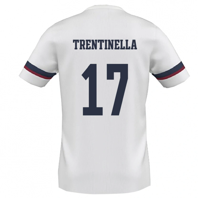 Danxen Mujer Camiseta Marco Trentinella #17 Blanco Rojo 2ª Equipación 2025/26 La Camisa México